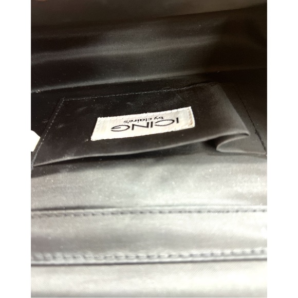 Black Clutch Purse with Rhinestone Embellishment Icing by Claires - Picture 4 of 8